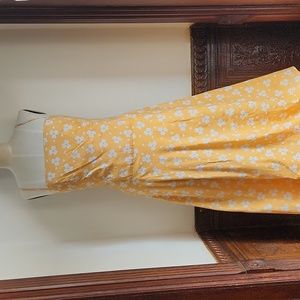 NWT HELEN WANG Cotton Orange Flower Dress Sz 12